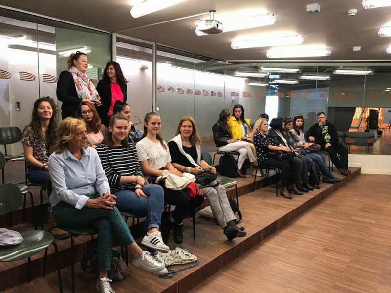The Jewelry department of DIEK, at the third Transnational Meeting of the project  GOLDEN NETS (Erasmus +) at Liepaja, Latvia 