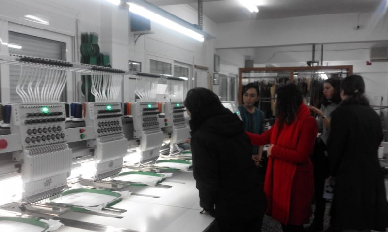 Educational visit of  Fashion Designer department, at clothing industries of our region 