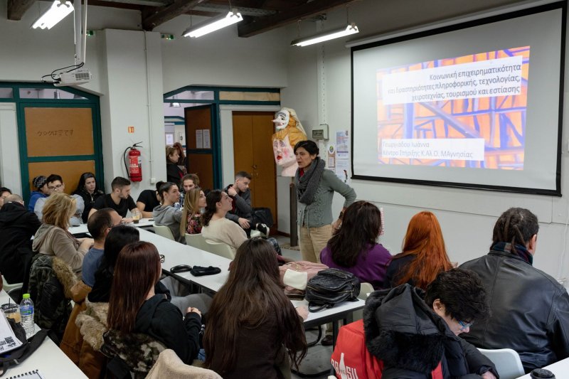 Laboratory for Social Entrepreneurship, by the KALO Support Center of Magnesia, for Students and Graduates at VTI of Volos Municipality