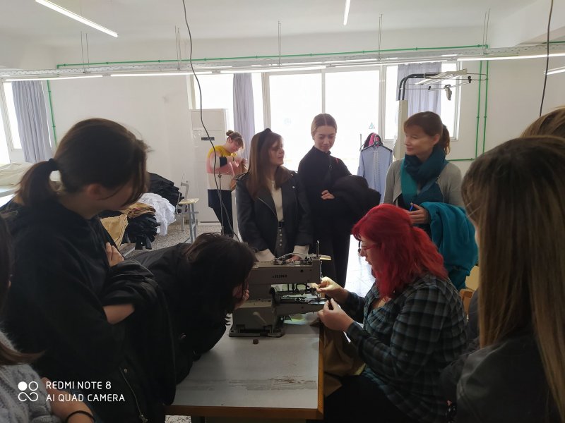 Educational visit at Fashion Enterprises of Volos for Fashion Department of DIEK and Vosonspso  