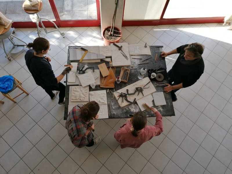 Σπουδαστές της σχολής , Janis Rozentals Art School της Λετονίας στο  ΙΙΕΚ Δήμου Βόλου