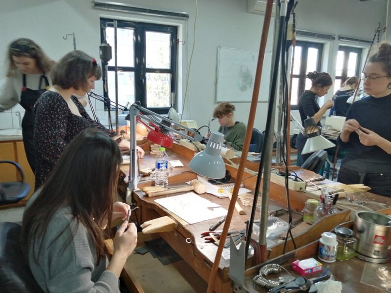 Students of Janis Rozentals Art School of Latvia at VTI of Volos Municipality