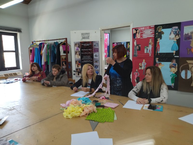 Cooperation between Fashion Designer department of VTI Volos Municipality and 1st EPAL of Almyros 
