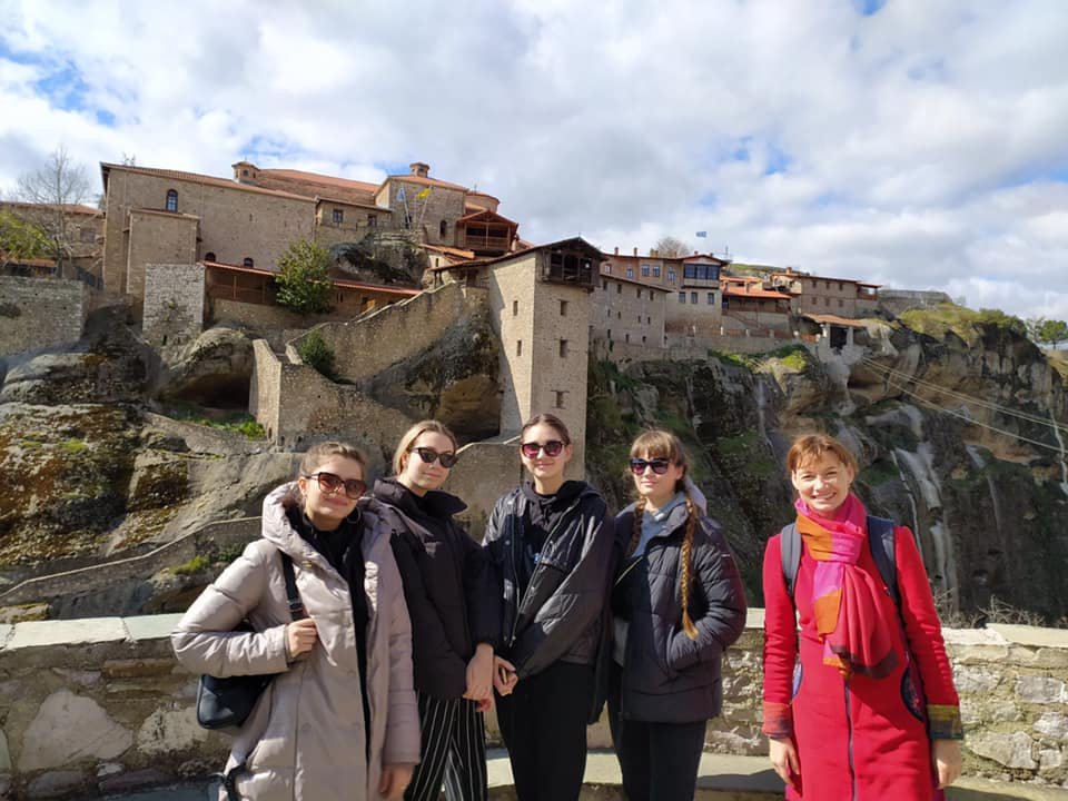 Students of  VOSONSPSO, ( the Czech Higher School of Fashion), at VTI of Volos Municipality, by  Erasmus + program.