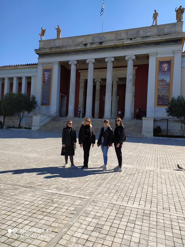 Students of  VOSONSPSO, ( the Czech Higher School of Fashion), at VTI of Volos Municipality, by  Erasmus + program.