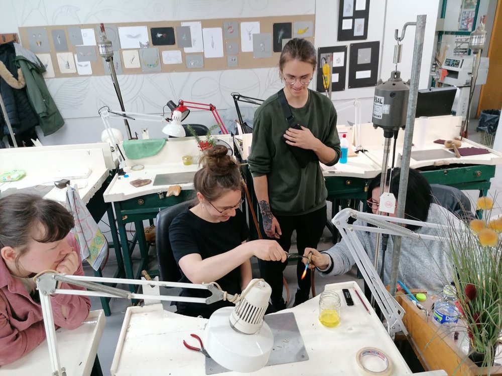 Students of Janis Rozentals Art School of Latvia at VTI of Volos Municipality