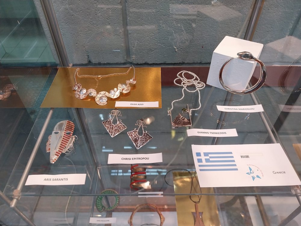 Grand opening of the Pan-European Traveling Jewelry Exhibition of P.L.E.( European Parliament of Jewelry Schools ) at VTI  Volos Municipality - KEKPA - DIEK