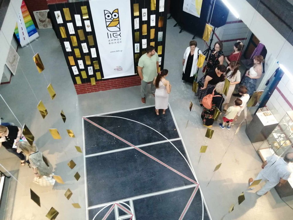 Grand opening of the Pan-European Traveling Jewelry Exhibition of P.L.E.( European Parliament of Jewelry Schools ) at VTI  Volos Municipality - KEKPA - DIEK